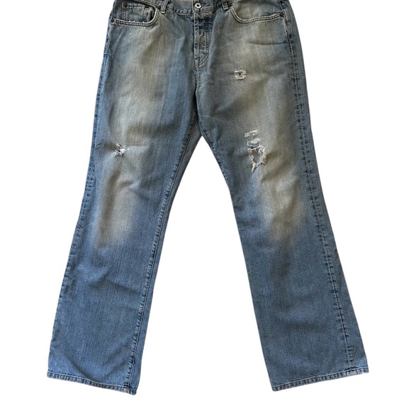 Lucky Brand Denim - Lucky Brand size 14  Women’s Distressed Blue Jeans Easy Riders